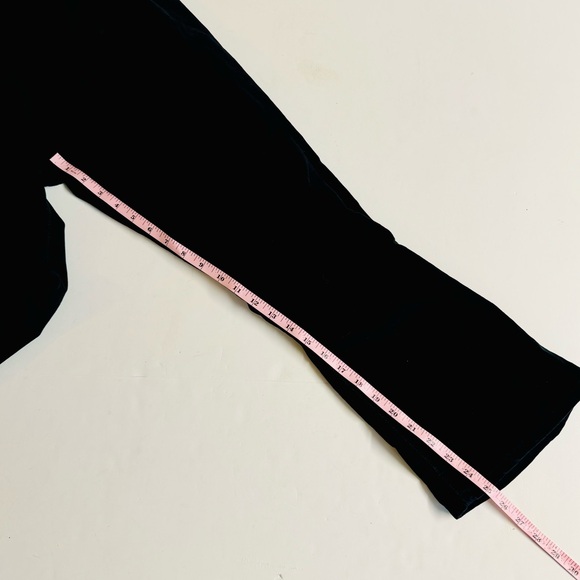 Free People-In My Feelings- Black cropped boot cut velvet pants.Size Large - Picture 9 of 10